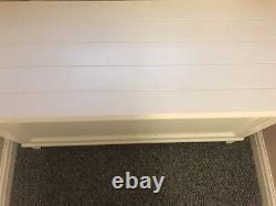 Laura Ashley White Panelled Solid Wood Ottoman Blanket Box. Immaculate Cond