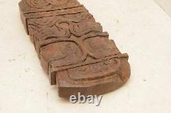 Massim Paddle Club wood Carved Papua new guinea plaque panel Trobrainds island