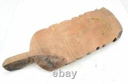 Massim Paddle Club wood Carved Papua new guinea plaque panel Trobrainds island