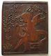 Musician Winged Angel Wood Carving Panel Antique French Architectural Salvage