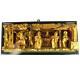 N759 Antique Vintage Chinese Gilt Wood Lacquered Carved Wooden Panel A