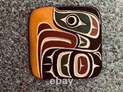 Northwest Coast Native Art Eagle panel plaque wood carving