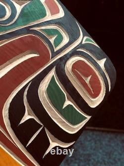 Northwest Coast Native Art Eagle panel plaque wood carving