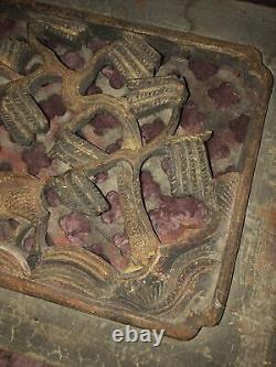 Old Antique Chinese Carved Wood Carving Openwork Sculpture 3D Wall Panel