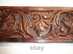 Old Vintage Collectible Art Decorative Wooden Carving Wall Hanging Panel Pc 1