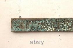 Old Vintage Hand Carved Wooden Wall Hanging Panel Decorative Collectible Bv-68