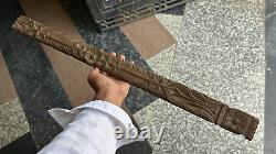 Old Vintage Rare Wood Fine Ancient Hand Carved Flower Design Door Panel (wdp. 2)