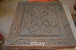 Ornate 3D Relief Baroque Victorian Carved Faux Wood Foam Wall Panel Art Deco VTG