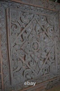 Ornate 3D Relief Baroque Victorian Carved Faux Wood Foam Wall Panel Art Deco VTG