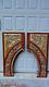 Pair Antique Chinese Gilt Wood Carved Opposing Temple Doorway Panels #2