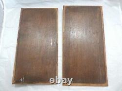 Pair Antique French Carved Solid Wood OAK Doors Panels Salvage Medieval Gothic 6