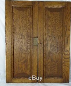 Pair Antique French Highly Carved Panels/Door Oak Wood/ Figures/ Medieval Couple