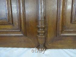Pair Antique French Solid Oak Carved Wood Large Doors/Panels Hunting Style/Deers