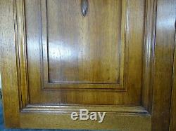 Pair Antique French Solid Walnut Carved Wood Door/Panel Art Deco Salvage