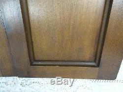 Pair Antique French Solid Walnut Carved Wood Door/Panel Knight's Head
