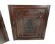 Pair Antique French Hand Carved Oak Fish Door Panels Reclaimed Architectural