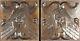 Pair Early 17th Century Antique Oak Carved Wood Panels With Angels Heads, C1600