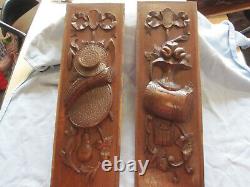 Pair Off Decorative Carved Panels