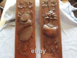 Pair Off Decorative Carved Panels