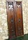 Pair Bow Grapes Wine Garland Carving Panel Antique French Architectural Salvage