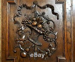 Pair farmhouse country trophy carving panel Antique french architectural salvage
