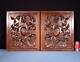 Pair Of Antique French Highly Carved Panels In Walnut Wood Salvage