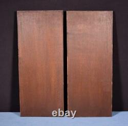Pair of Antique French Highly Carved Solid Oak Wood Panels Salvage