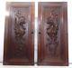 Pair Of Antique French Wood Of Oak Door Panel Carved Chimera