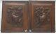 Pair Of Antique French Wood Of Walnut Door Panel Carved