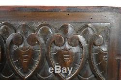 Pair of Architectural 19th. C Carved Walnut Wood Wall Panels