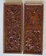 Pair Of Carved Panels/framed Each 24 X 9 X 1 7/8 Deep