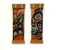 Pair Of Northwest Coast Native Carved And Painted Cedar Panels
