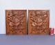Pair Of Vintage French Carved Solid Oak Panels Arts Themed With Instruments 1