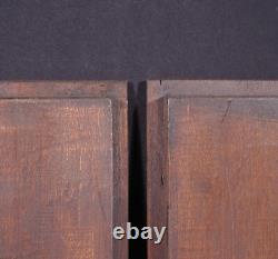 Pair of Vintage French Solid Beech Wood Highly Carved Panels withGriffins/Dragons