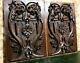 Pair Scroll Griffin Gargoyle Carving Panel Antique French Architectural Salvage