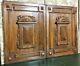 Pair Shell Gothic Design Panel Antique French Wood Carving Architectural Salvage