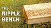 Power Carved Ripple Bench Woodworking How To