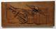 Rare Finely Hand Carved Antique Maritime Medical Shipping Co. Wood Office Panel