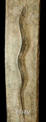 Rare old Mentawai Indonesia carved wood panel withsnake (naga) ex. Bruce Carpenter