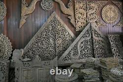 Redefine your home with 14 x 35 Luxury fretwork, hand-carved teak wall panel