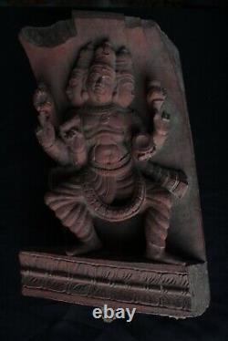 Religious Wooden Carving Panel Figure 1900s Collectible Antique Genuine Figures