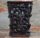 Religious Scroll Leaf Pierced Carving Panel Antique French Salvaged Furniture 20