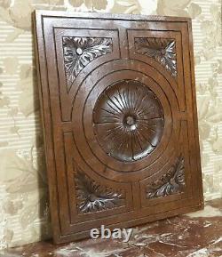 Rosette rosace flower carving panel Antique french architectural salvage 14