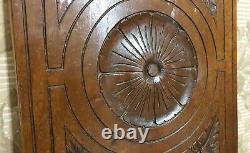 Rosette rosace flower carving panel Antique french architectural salvage 14