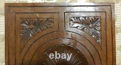 Rosette rosace flower carving panel Antique french architectural salvage 14