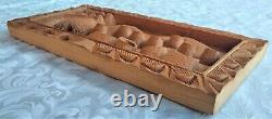 S. E. Asian Paddy Field Wood Carving Panel Native Storyboard