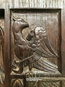 SALE! Stunning Gothic annunciation Carved door panel in wood + Evangelist (1)