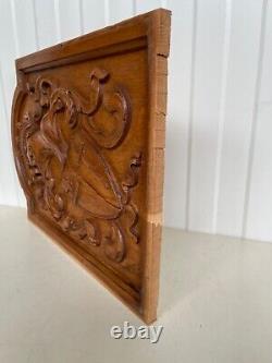 Sale! An Exceptional French Carved Coat of Arms/ Knight armour Panel in oak