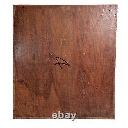 Scroll leaf crowned wood carving panel 222 Antique French architectural salvage