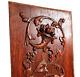 Scroll Leaf Dragon Wood Carving Panel 2106 Antique French Architectural Salvage